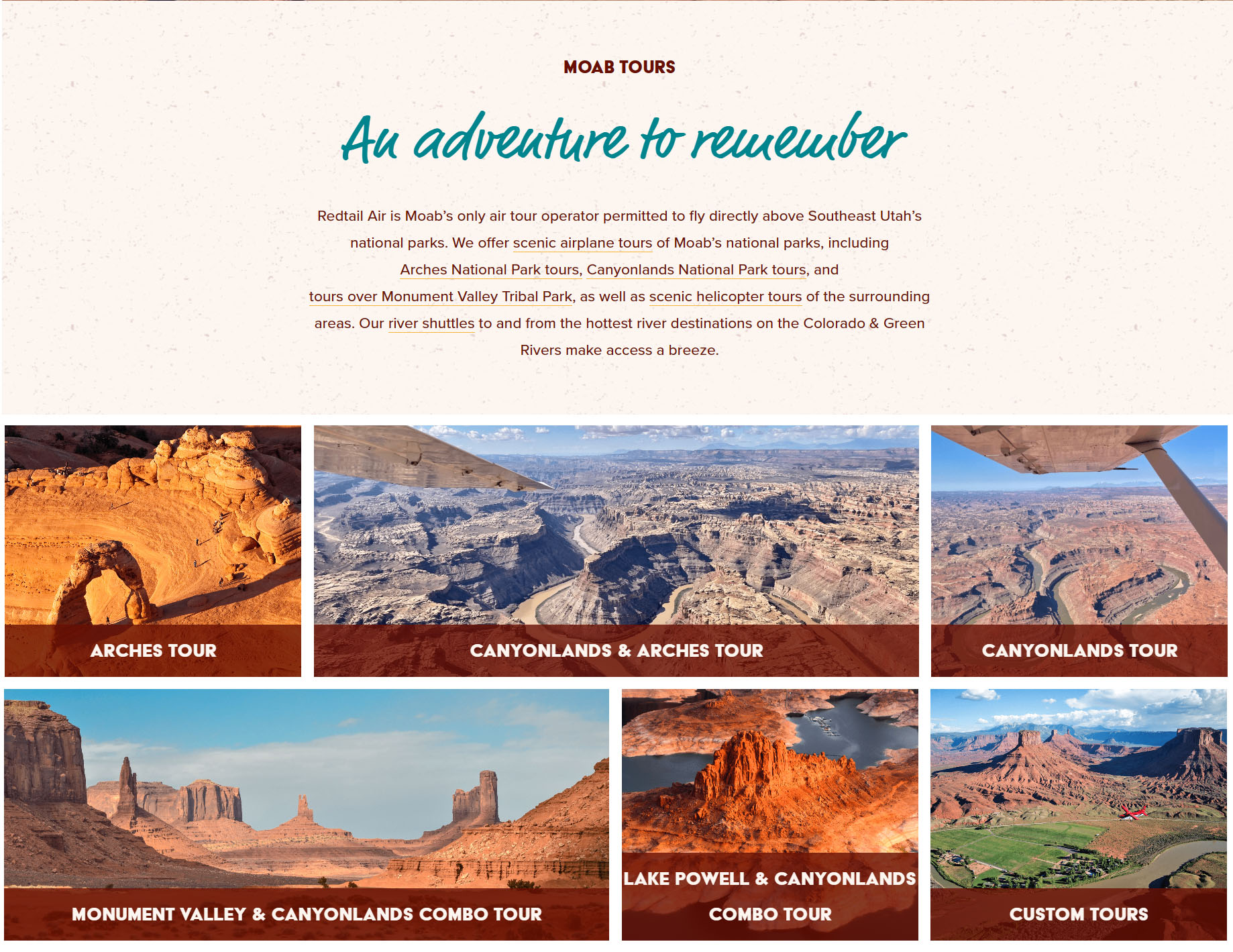 Explore Southeastern Utah National Parks & Surrounding Areas with Redtail Air Tours